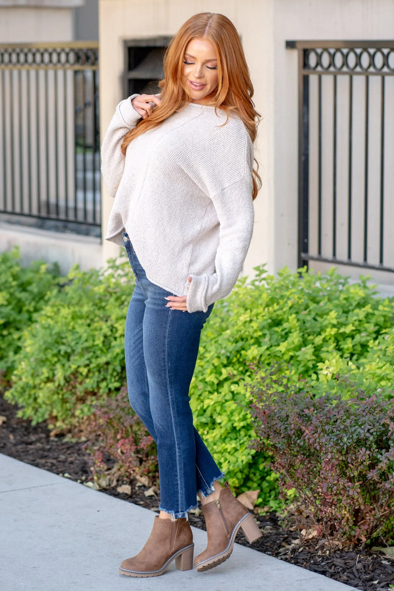 Ardent High Rise Crop Slim Straight