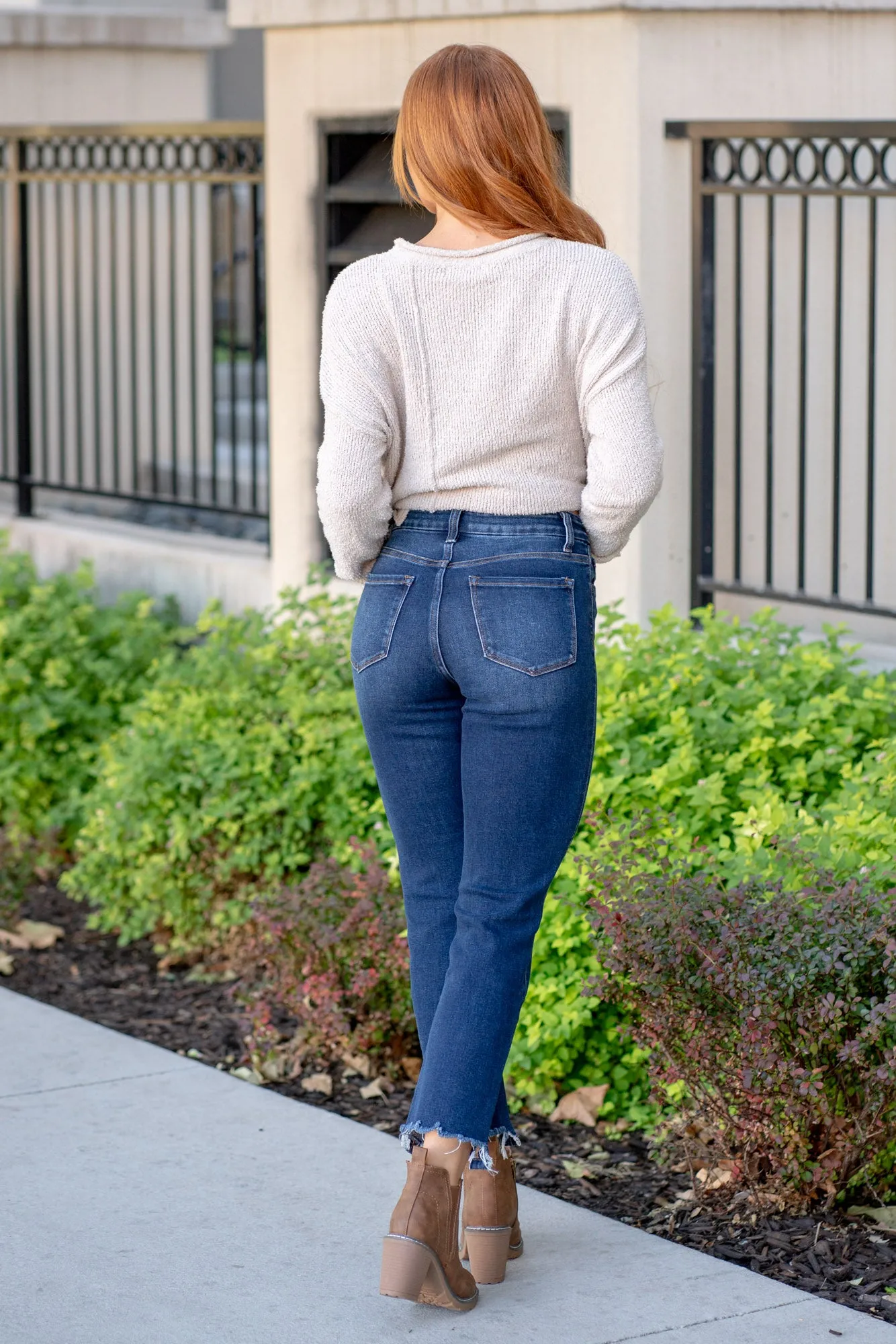 Ardent High Rise Crop Slim Straight