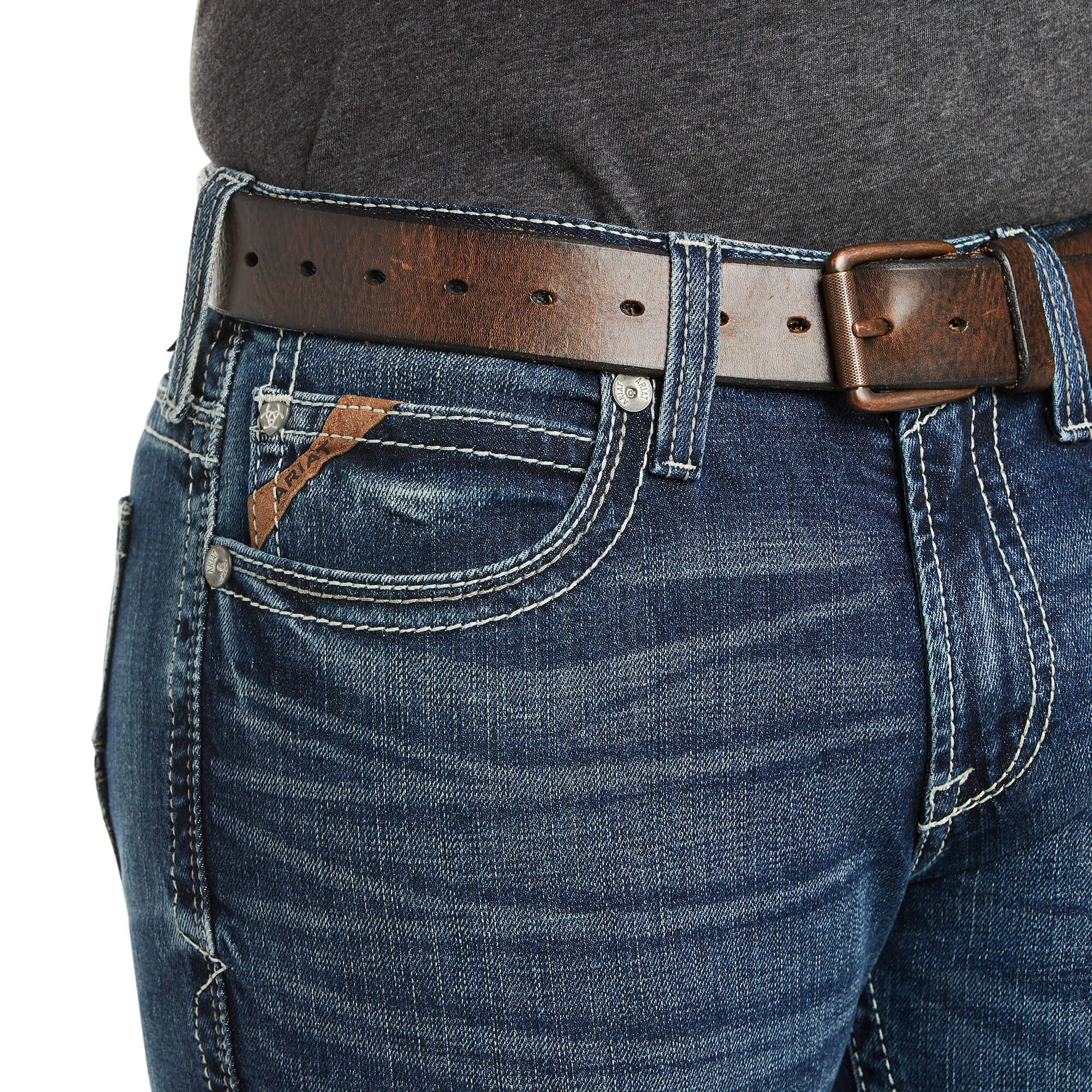 ARIAR M7 STRETCH COLTRANE STRAIGHT LEG JEAN - SILVERTON