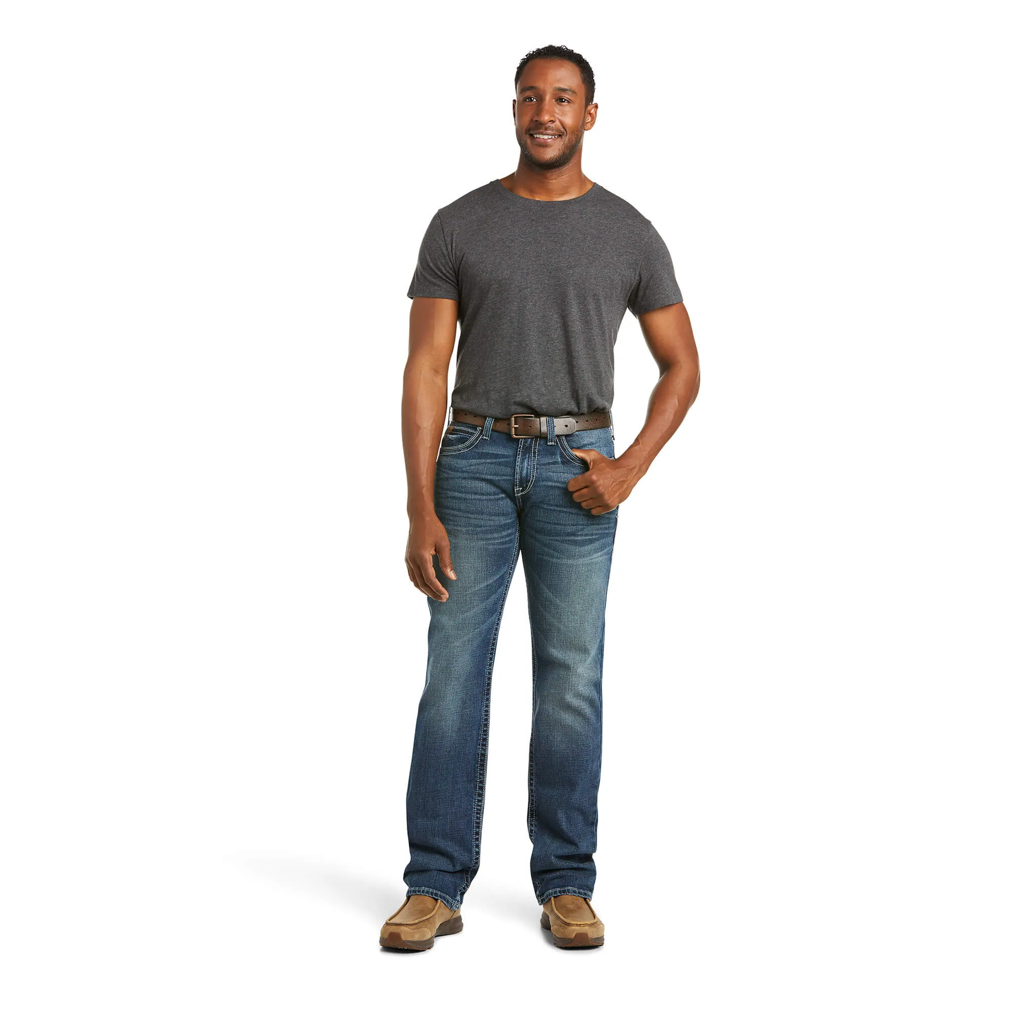 ARIAR M7 STRETCH COLTRANE STRAIGHT LEG JEAN - SILVERTON