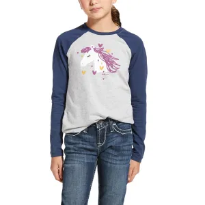 Ariat Kids My Love T Shirt Heather Grey