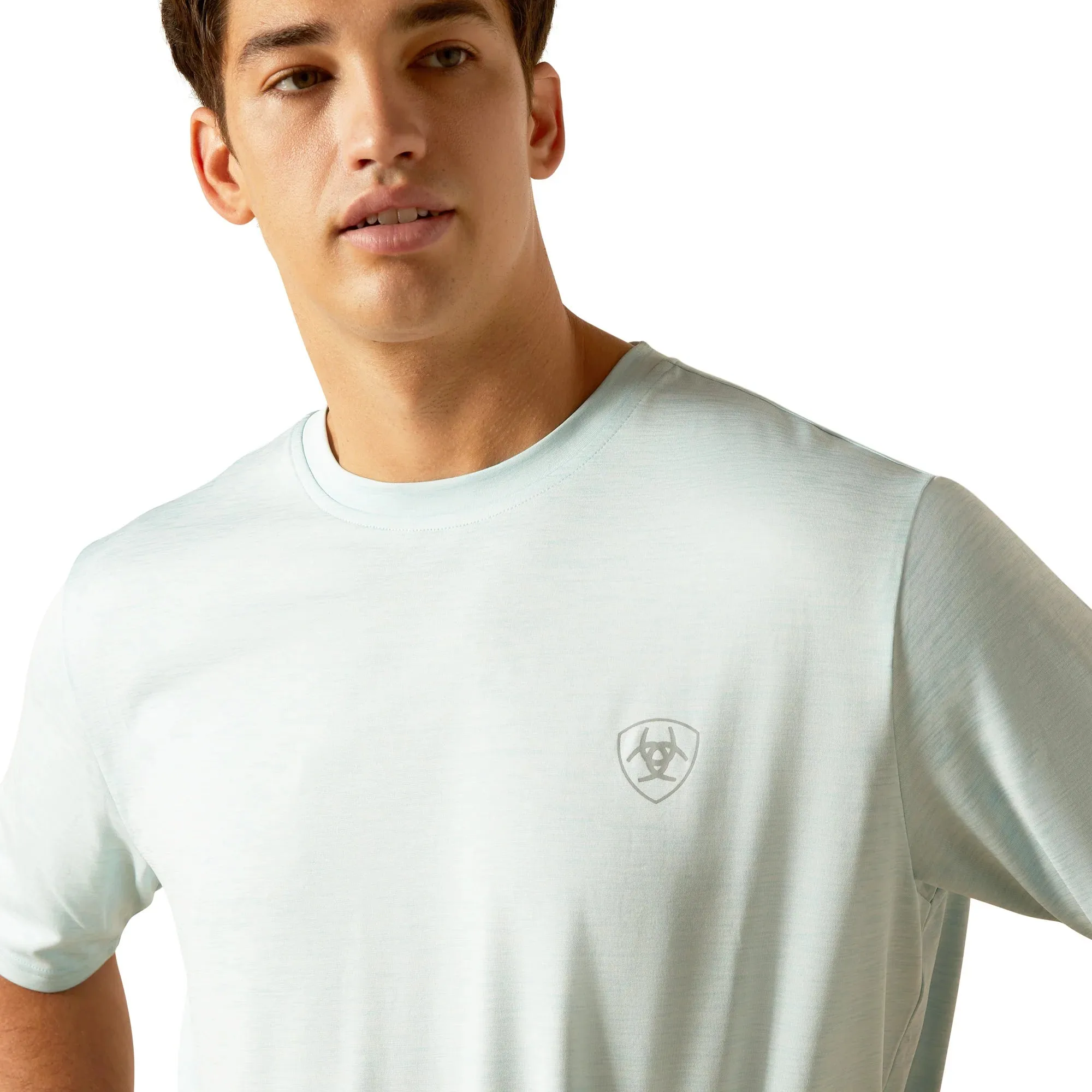 Ariat Mens Charger Crestline SS Tee Aqua