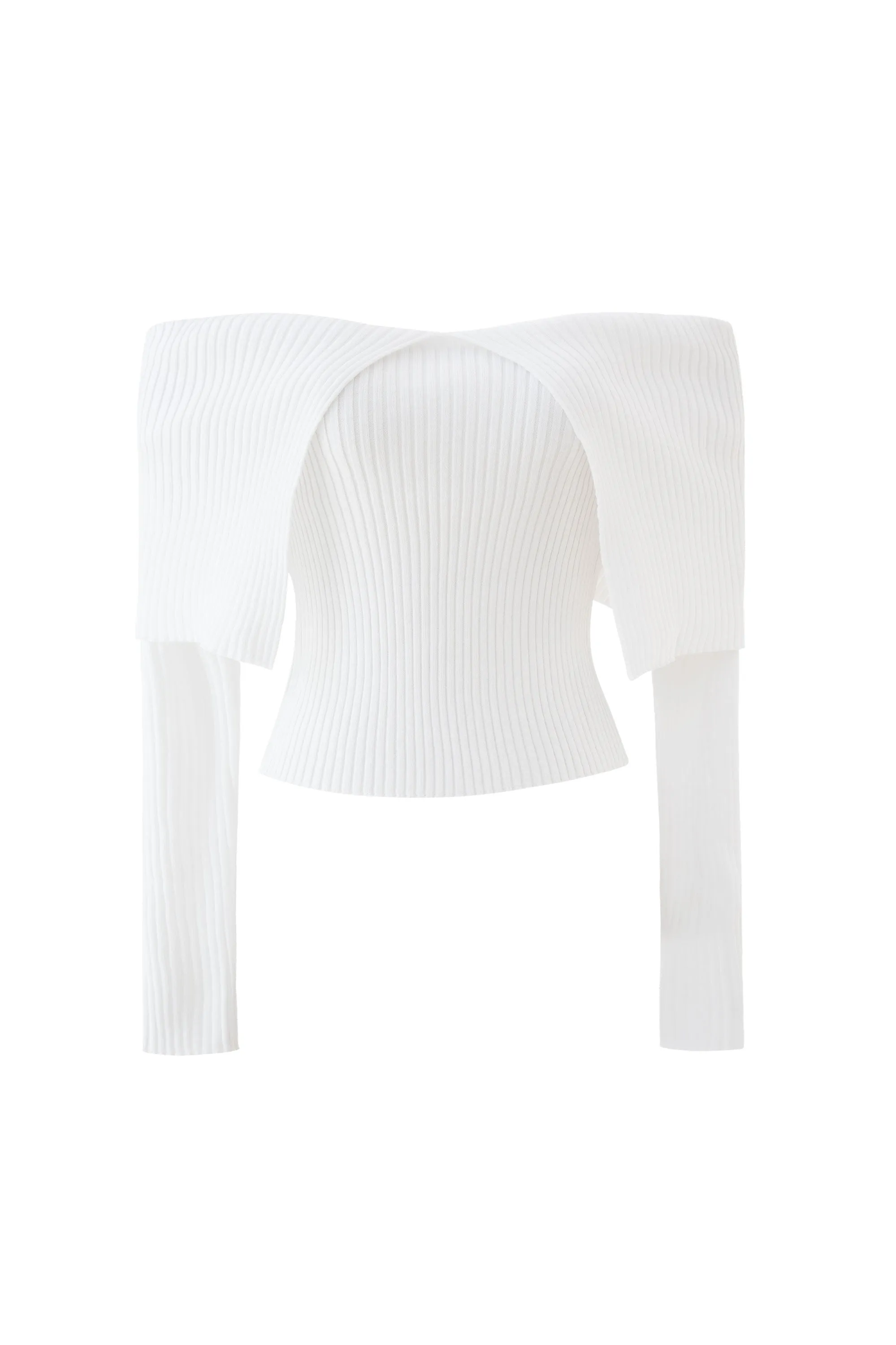 Ariel Off White Off the Shoulder Top