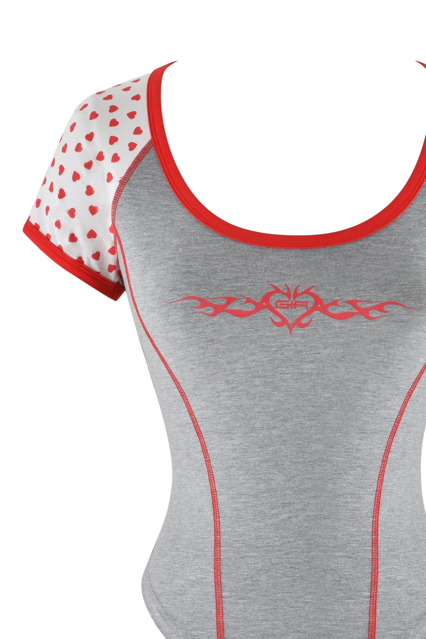 ASHTIN TOP - GREY : HEATHER GREY