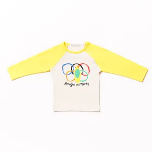 Baby Baseball Tee // yellow // 3-6m // LAST ONE