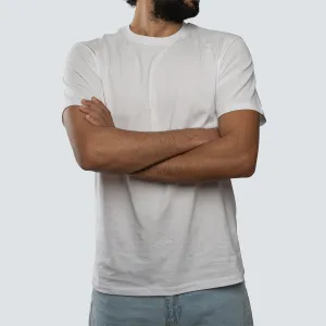 Basic Crewneck Tee . White