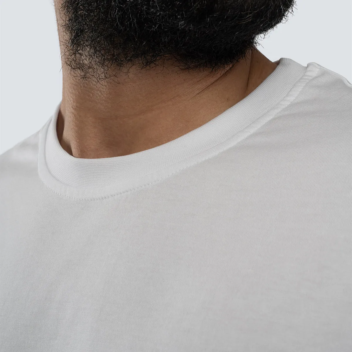 Basic Crewneck Tee . White