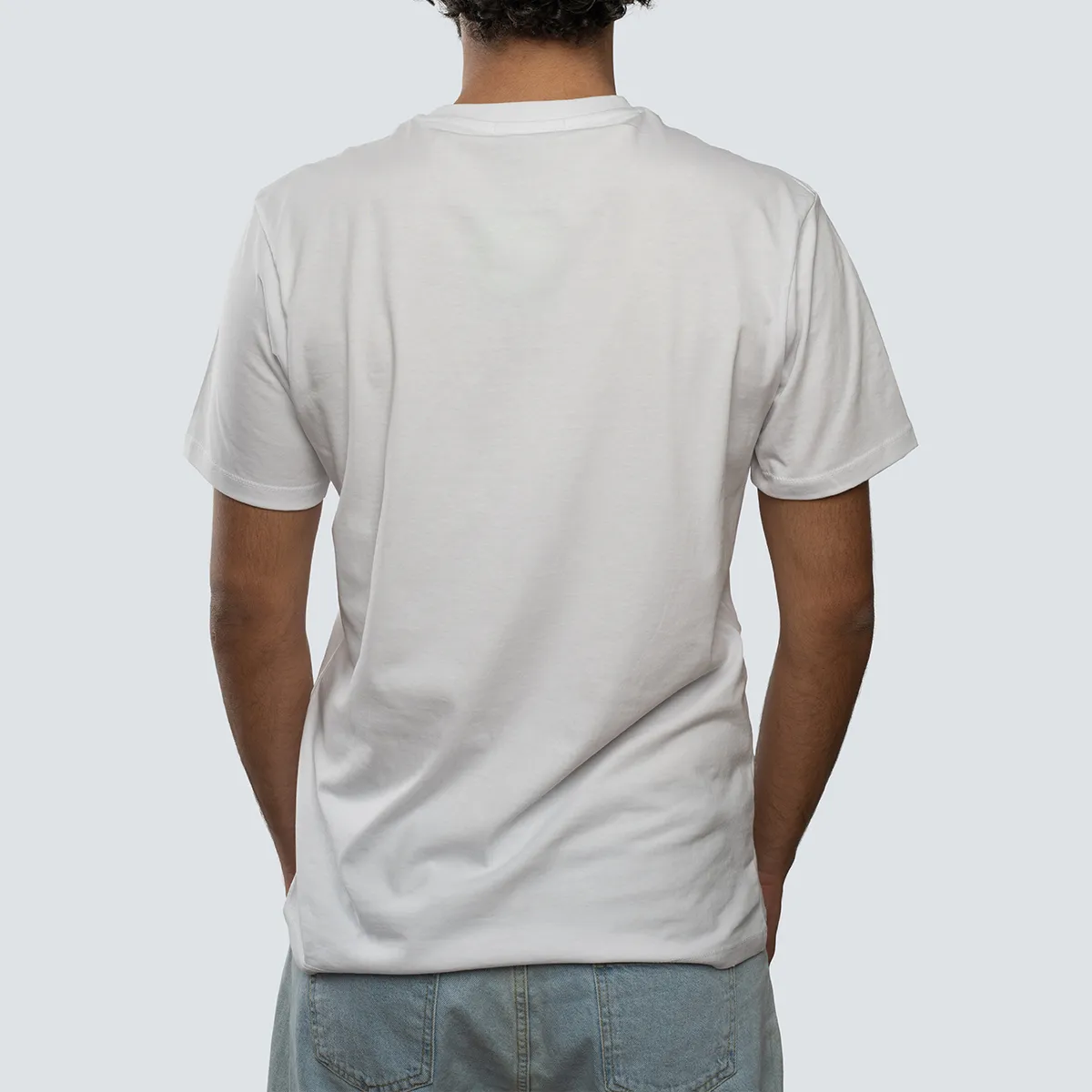 Basic Crewneck Tee . White