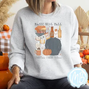 Basic Girl Fall Adult Sweatshirt