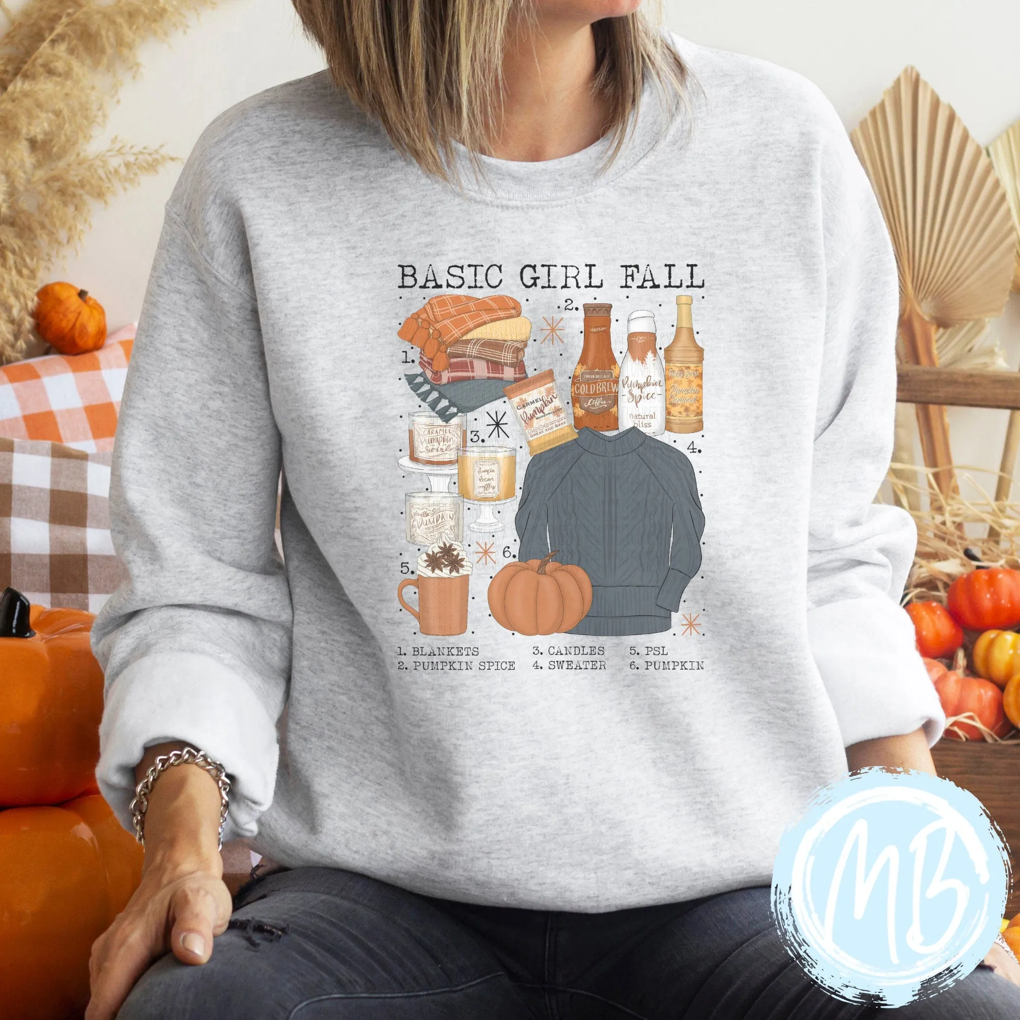 Basic Girl Fall Adult Sweatshirt