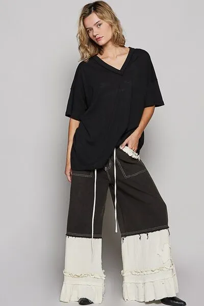 Basic Is Better V-Neck Half Sleeve Top