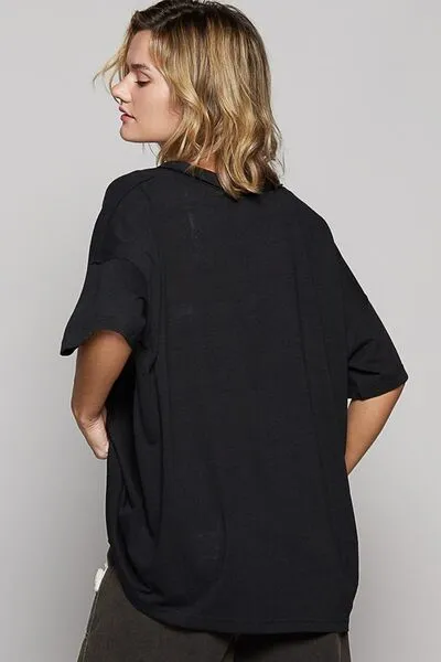 Basic Is Better V-Neck Half Sleeve Top