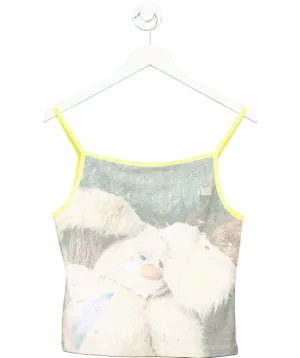 basic pleasure mode Multicoloured Dead Ted Cami Ringer Top UK L