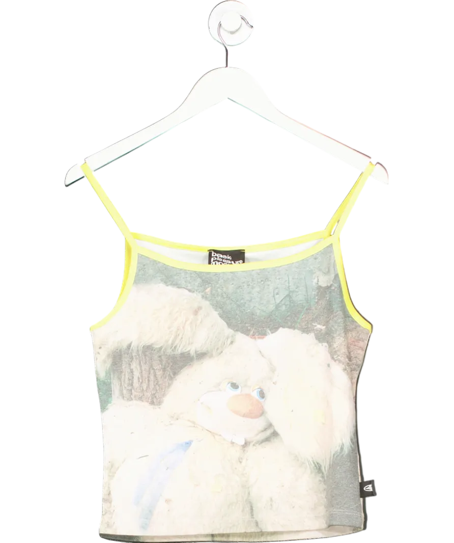 basic pleasure mode Multicoloured Dead Ted Cami Ringer Top UK L