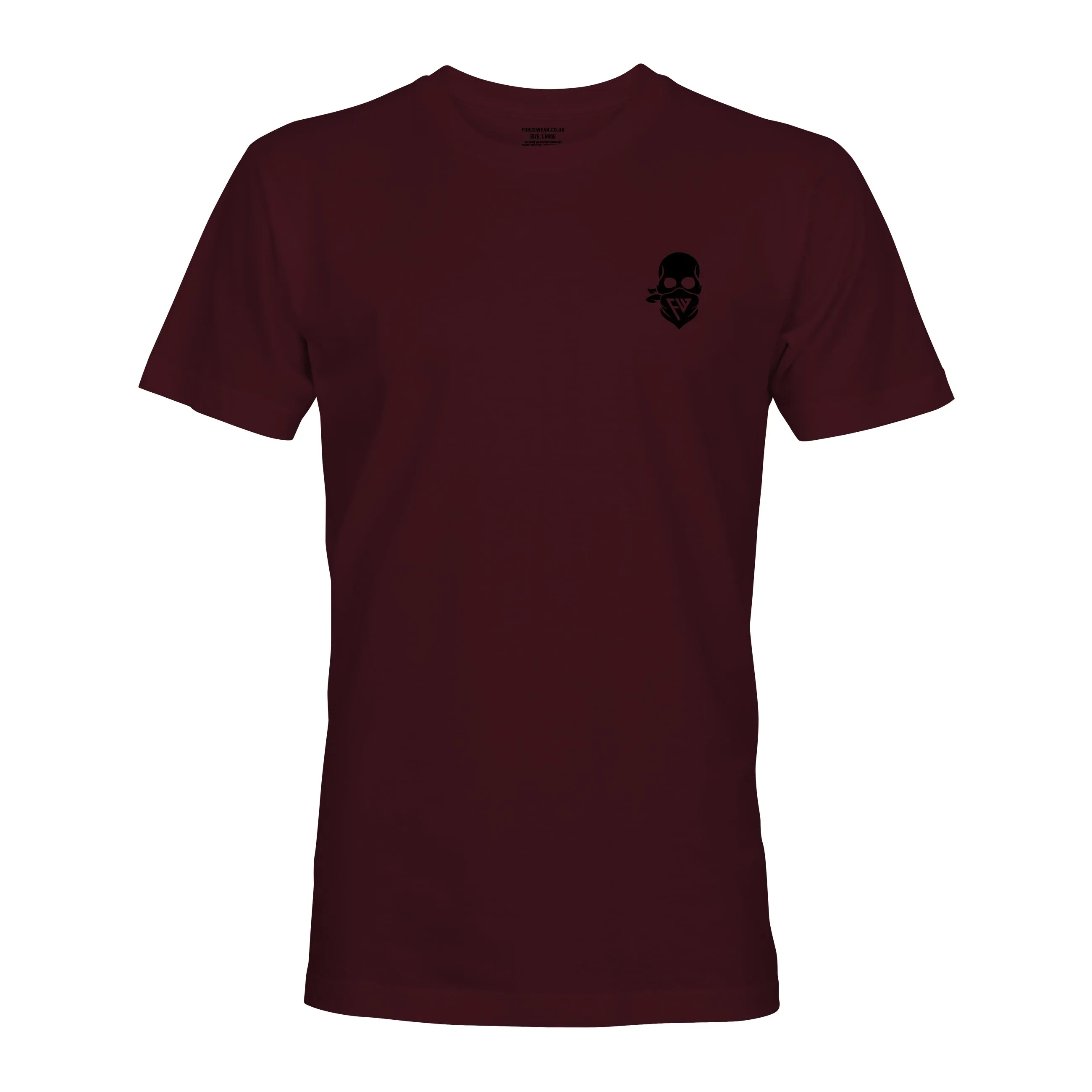 BASIC SKULL ON MAROON