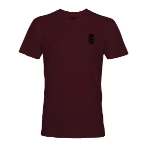 BASIC SKULL ON MAROON