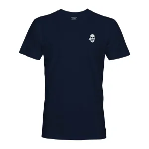 BASIC WHT SKULL ON NAVY