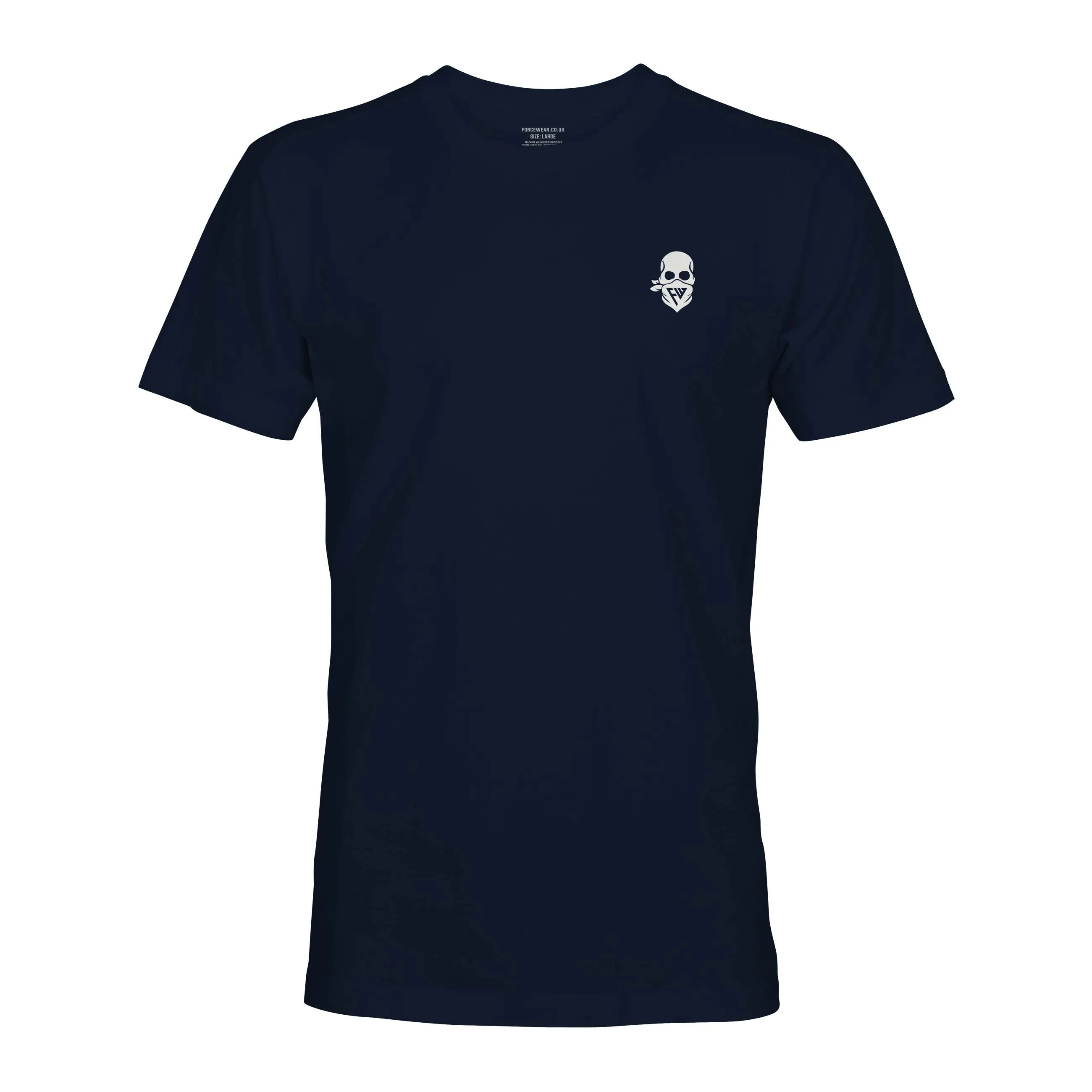BASIC WHT SKULL ON NAVY