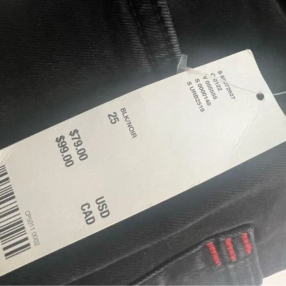 BDG URBAN OUTFITTER HIGH RISE BLACK JEANS SIZE 25‎