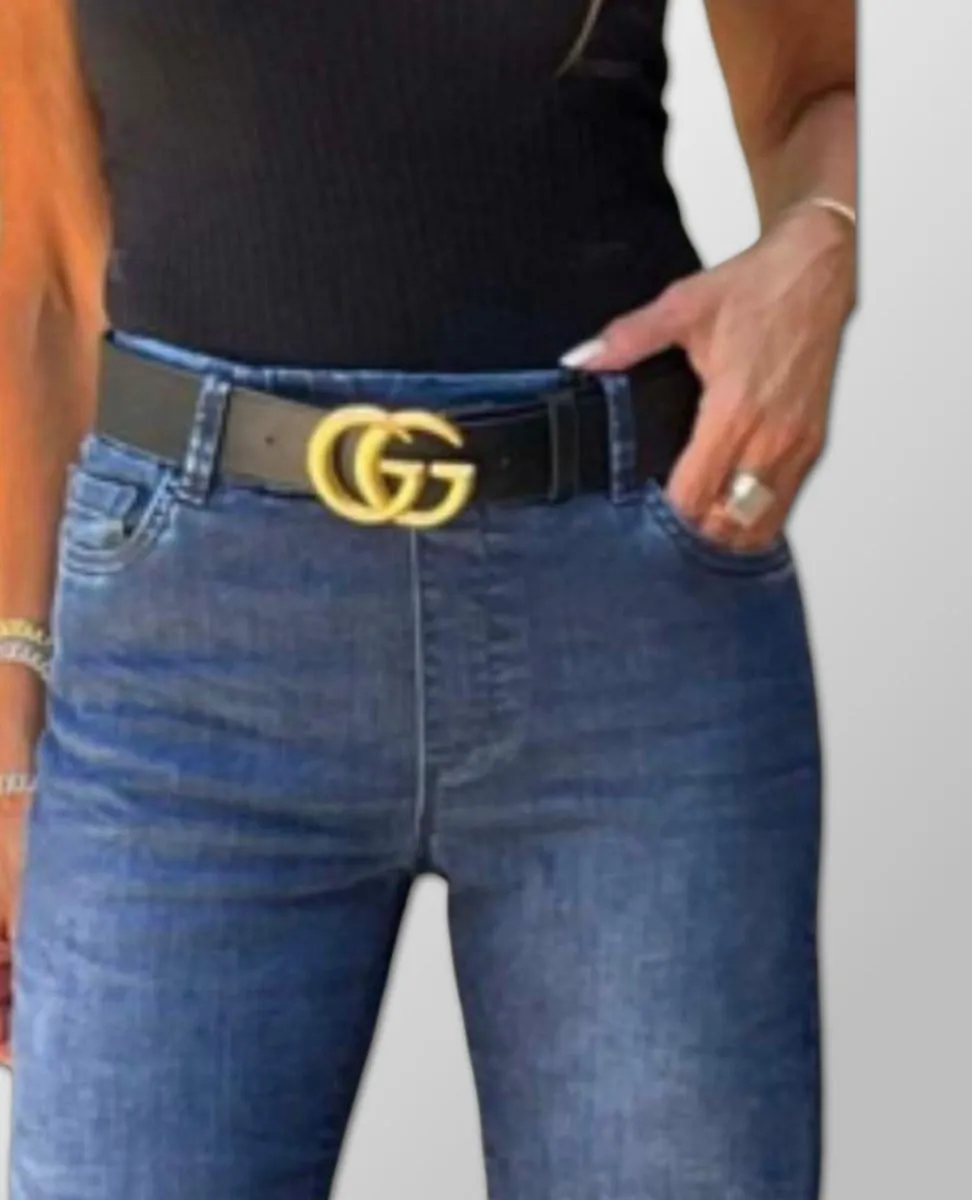 Bevy Flog Amanda Trouser in Blue Wash