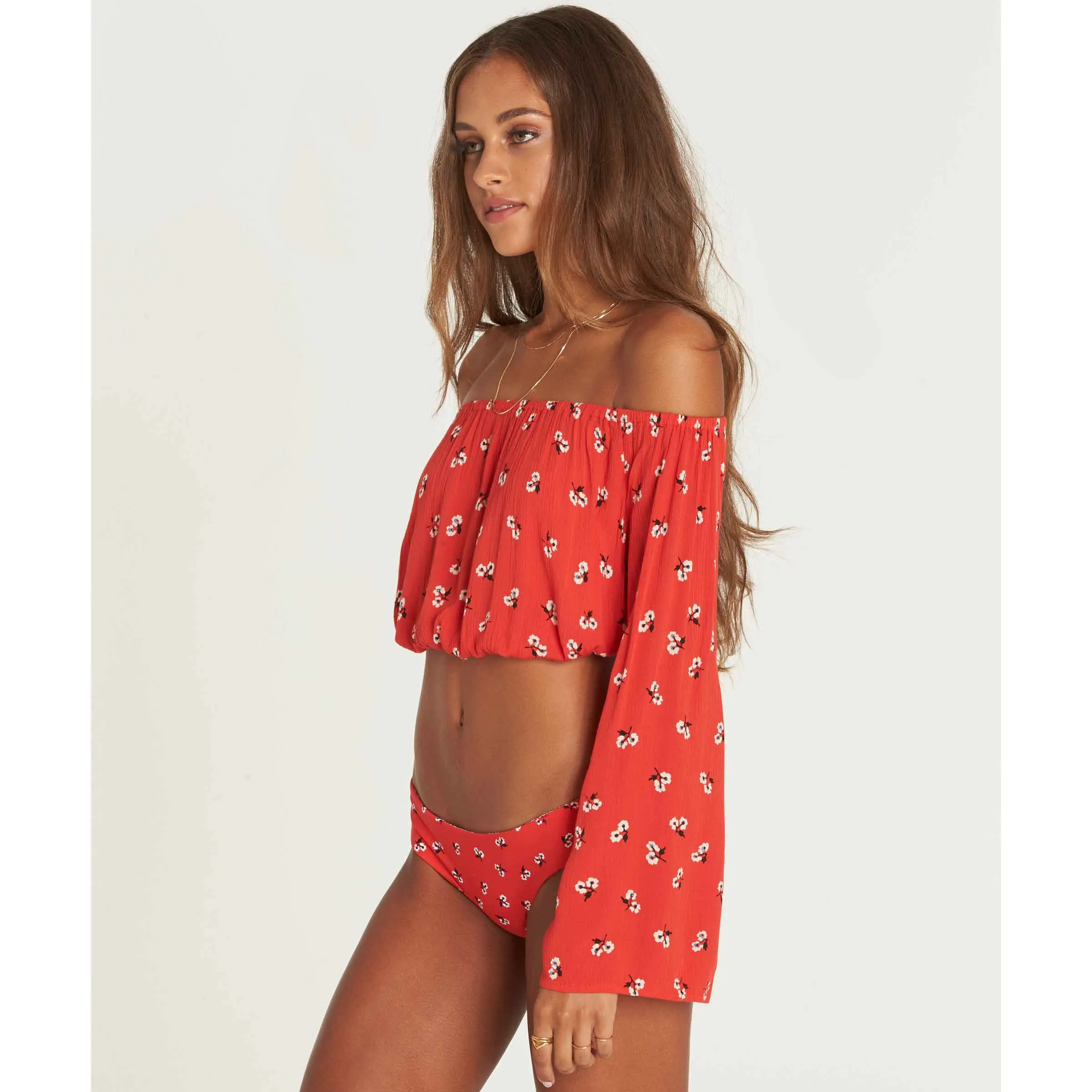Billabong Women's My Day Crop Top | Chili Pepper