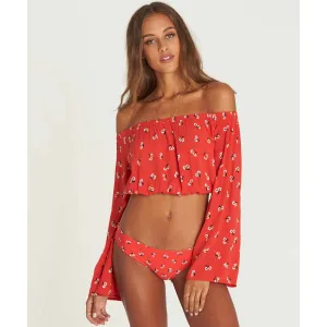 Billabong Women's My Day Crop Top | Chili Pepper