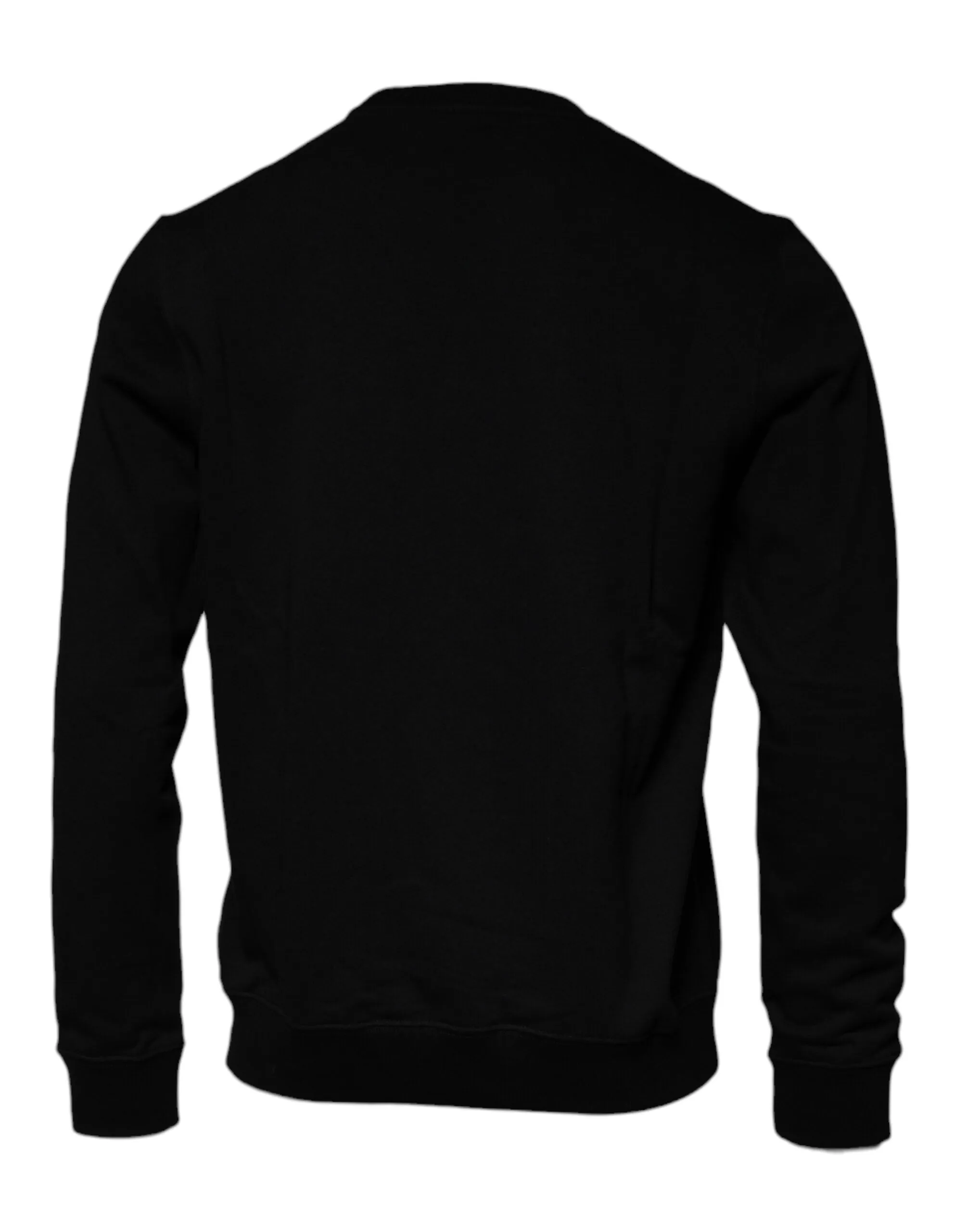 Black Medusa Fleece Men Crew Neck Sweatshirt Sweater