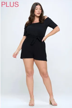 Black Plus Size Romper