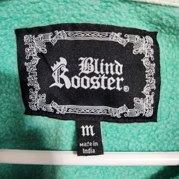 Blind Rooster Embroidered Sweatshirt Size Medium