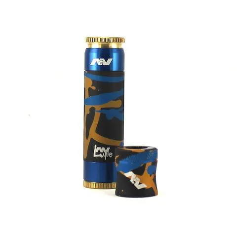 Blue Splatter Aluminum Able Mod w. Matching Captain's Cap by Avid Lyfe