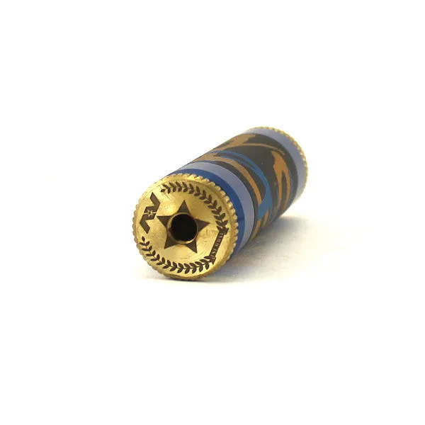 Blue Splatter Aluminum Able Mod w. Matching Captain's Cap by Avid Lyfe