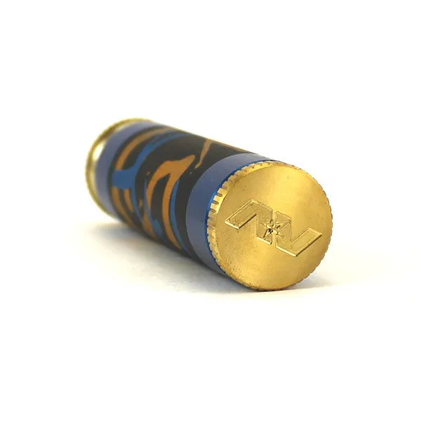 Blue Splatter Aluminum Able Mod w. Matching Captain's Cap by Avid Lyfe