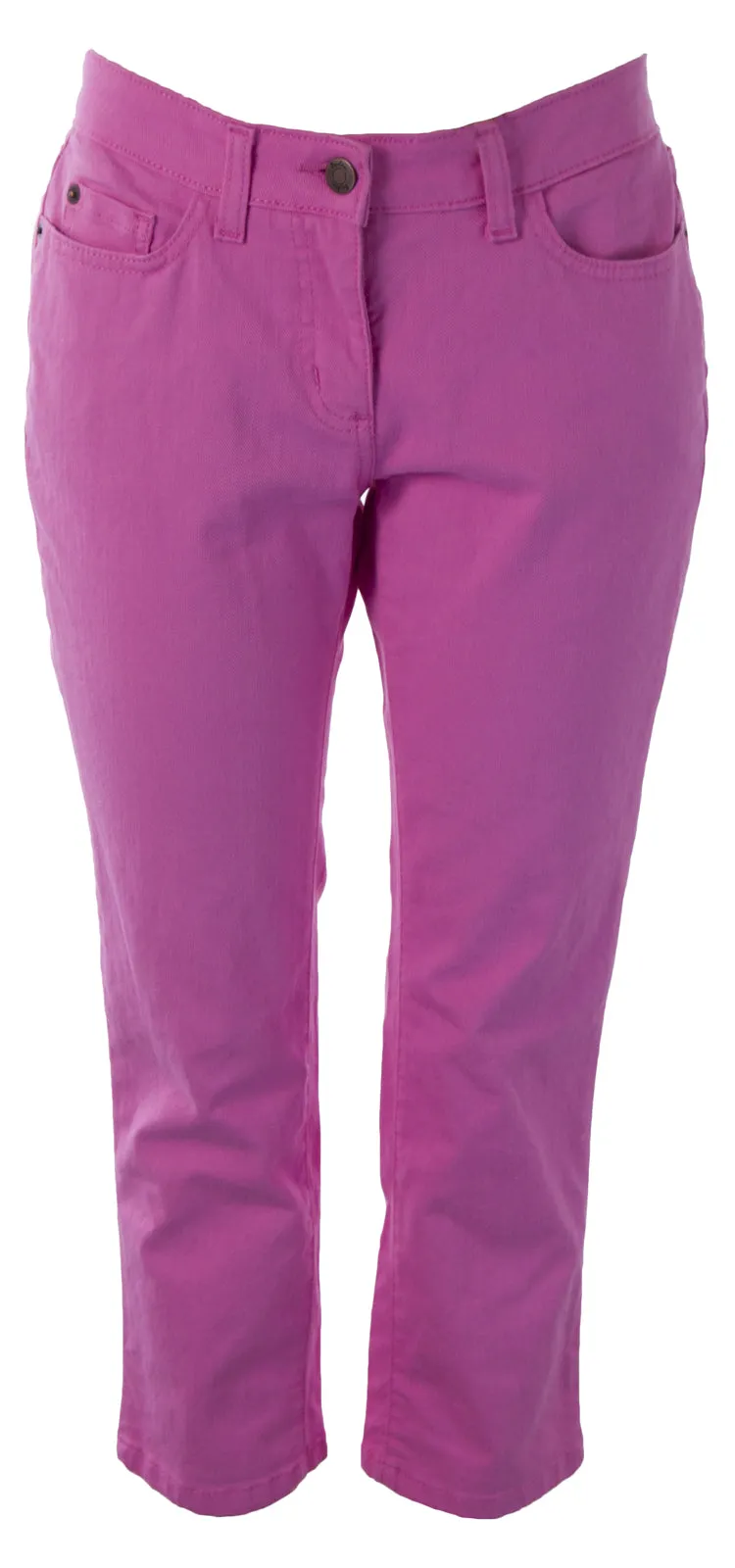 BODEN Women's Cropped Straight Leg Jeans Cyclamen Pink