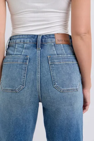 Braylee High-Waisted Utility Pockets Crop Wide