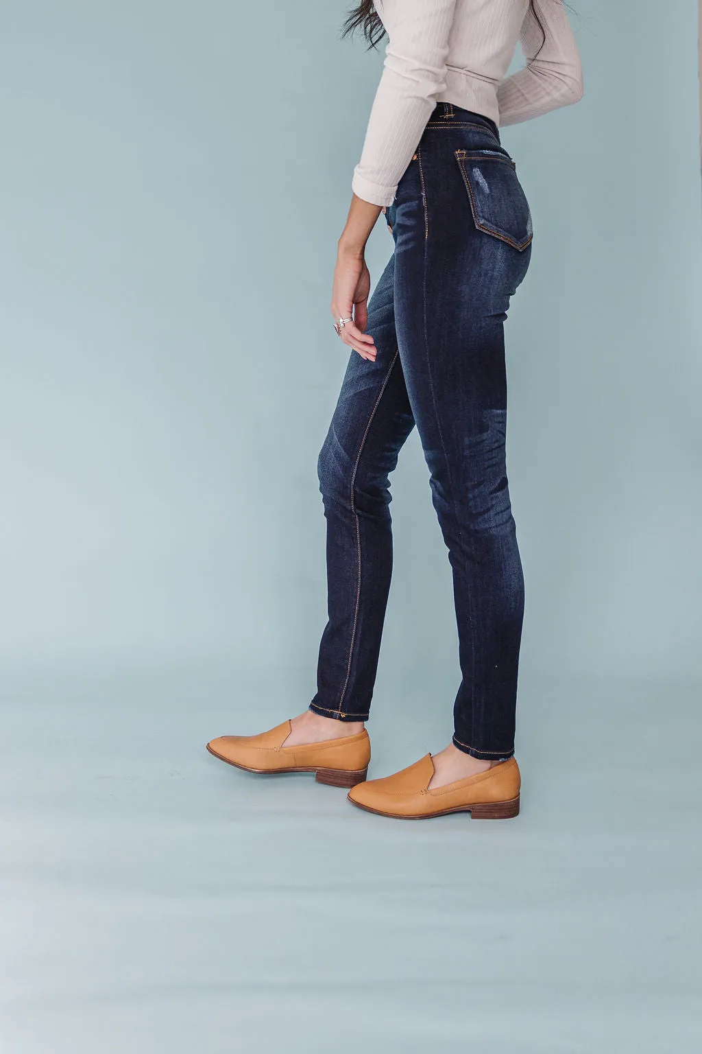 Break Free High Rise Button Fly Skinny