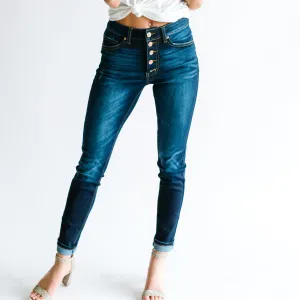 Break Free High Rise Button Fly Skinny