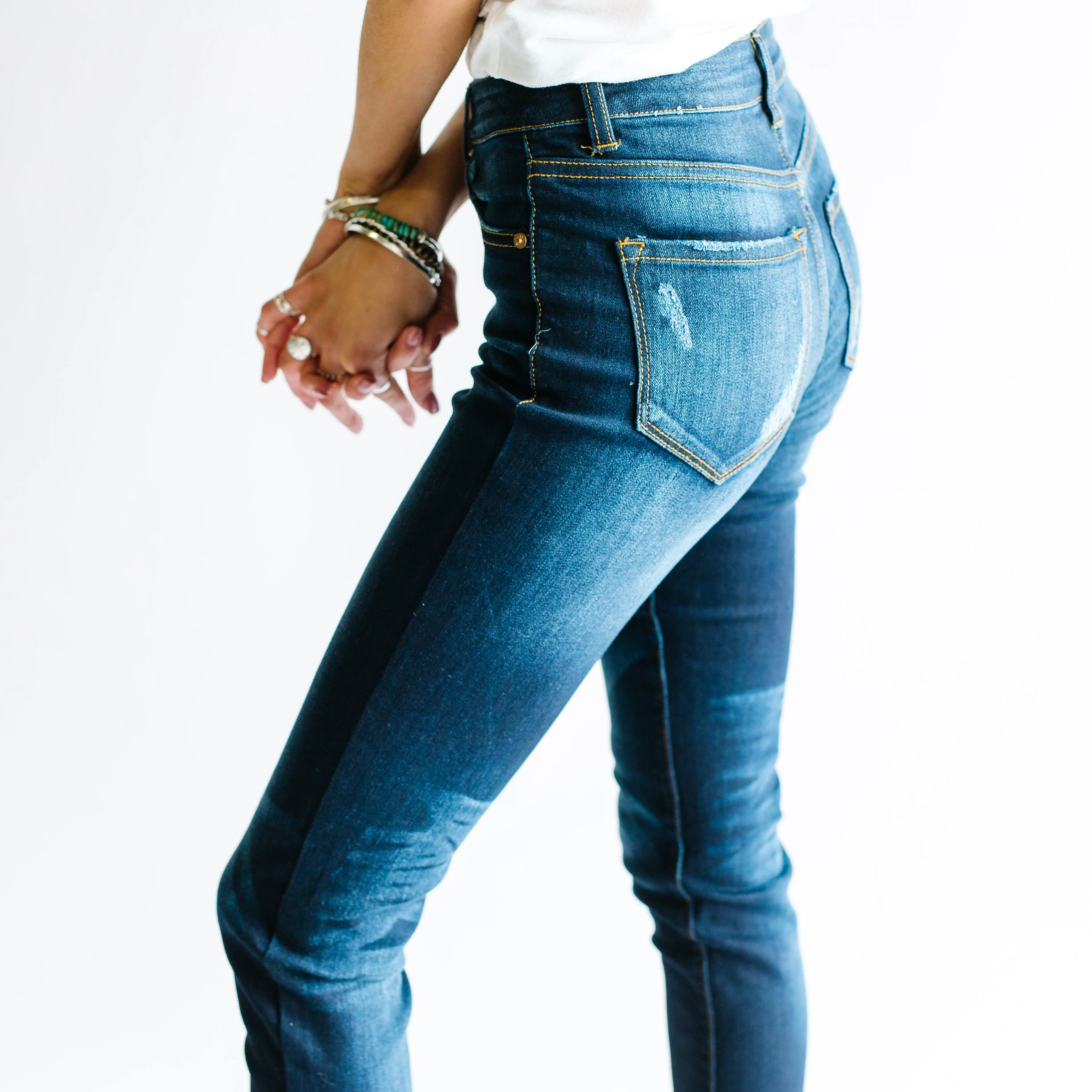 Break Free High Rise Button Fly Skinny