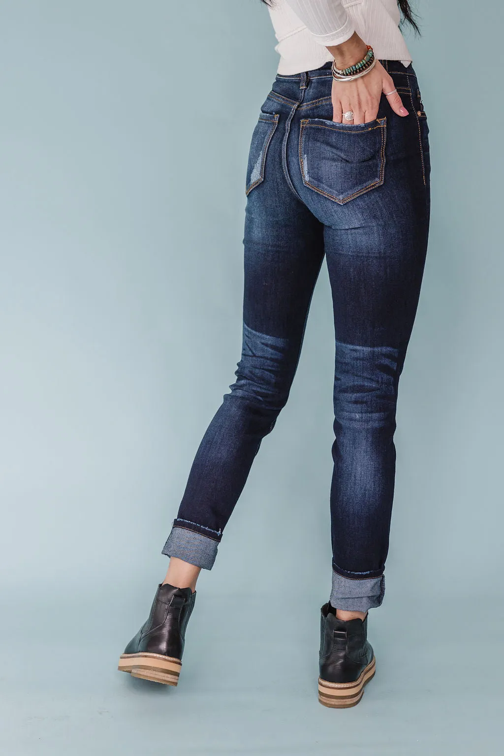 Break Free High Rise Button Fly Skinny