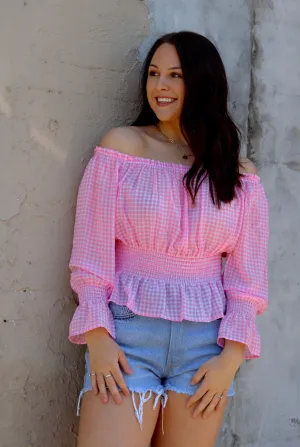 Breanna Gingham OTS Top