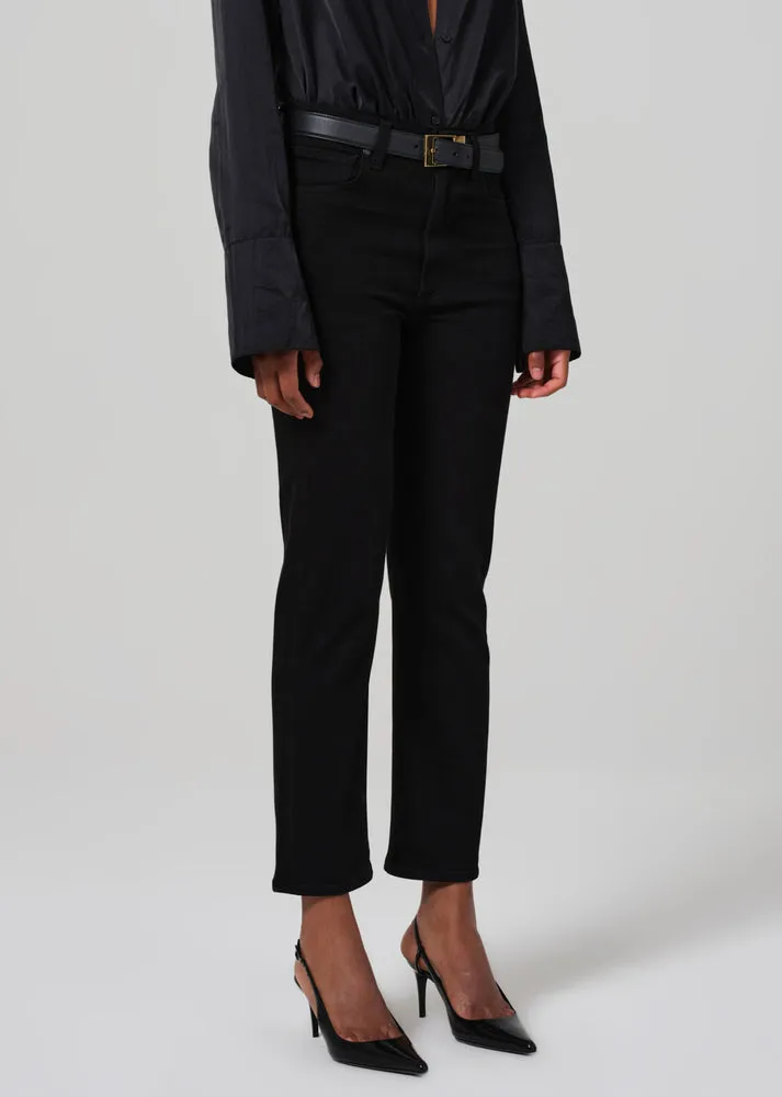 Caia Straight Leg Jean in Plush Black