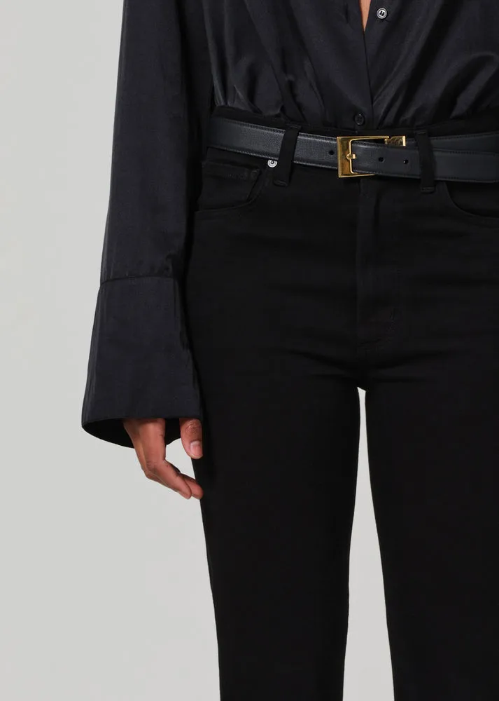 Caia Straight Leg Jean in Plush Black