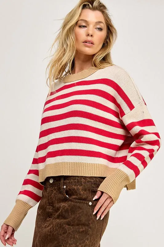 Candy Cane Striped Sweater