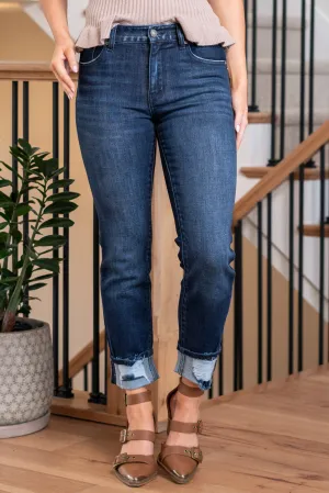 Cane Mid Rise Slim Straight Leg Regular & Plus Size