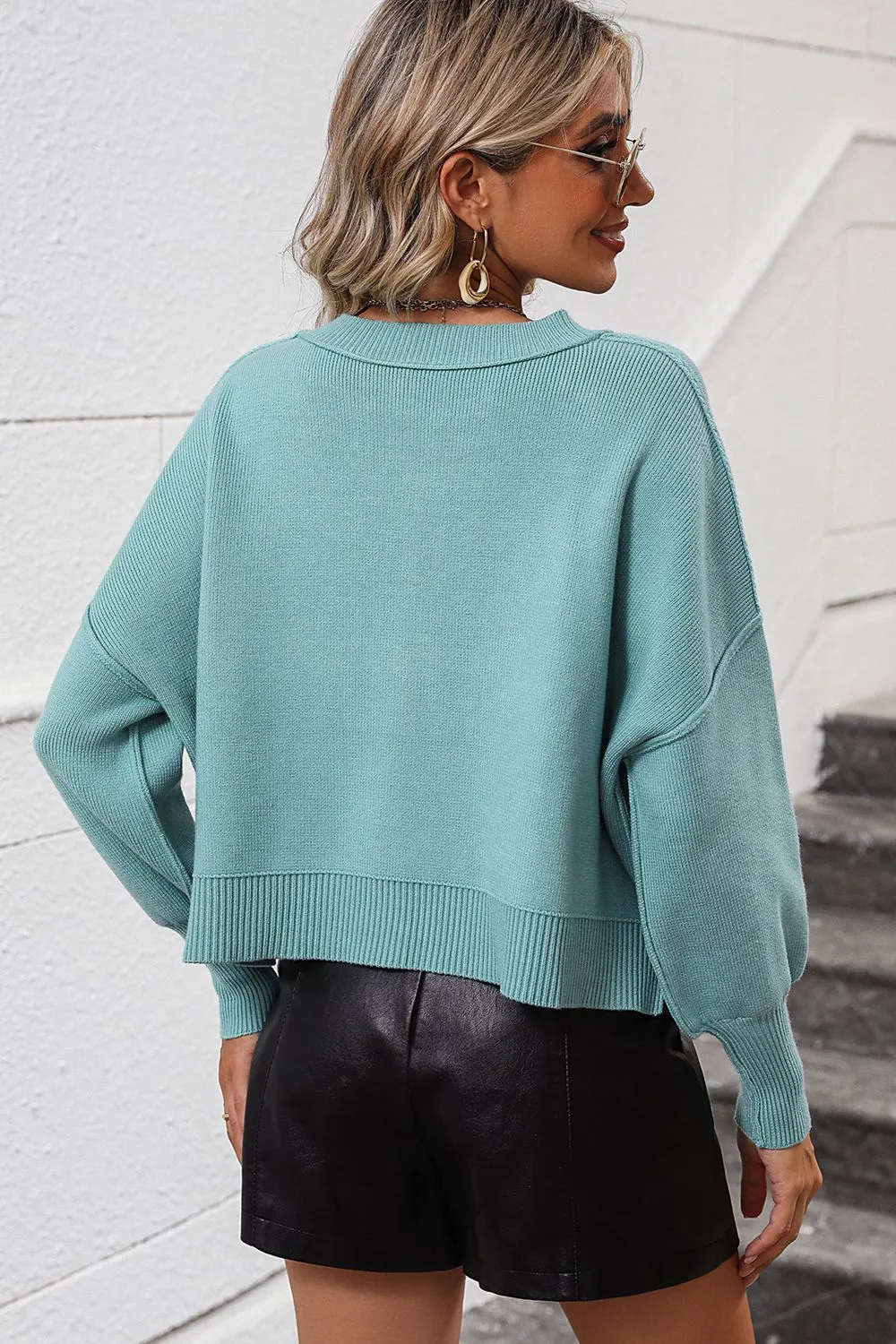 Catalina Pullover Sweater- 6 Colors (Lime, Black, White, Blue, Red Orange, Beige)