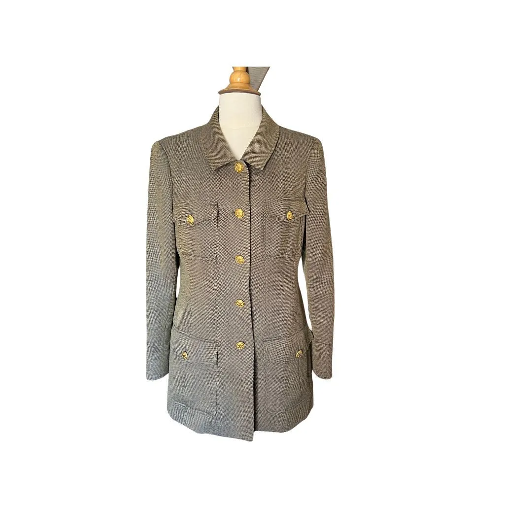 CHANEL Tweed Utility Jacket | Size 40FR