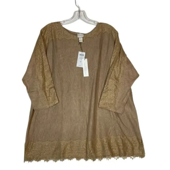 Chico's Amina Lace Sweater  size 4 is a xxl 20