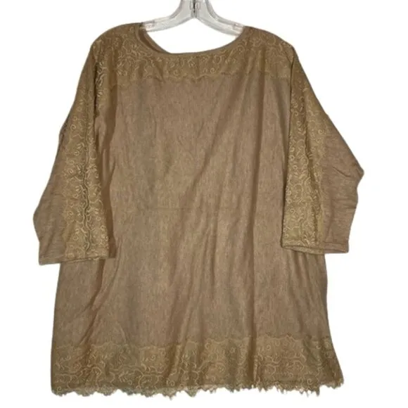 Chico's Amina Lace Sweater  size 4 is a xxl 20