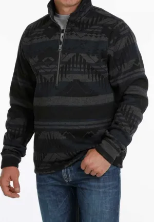 Cinch Mens Aztec Zip Pull Over