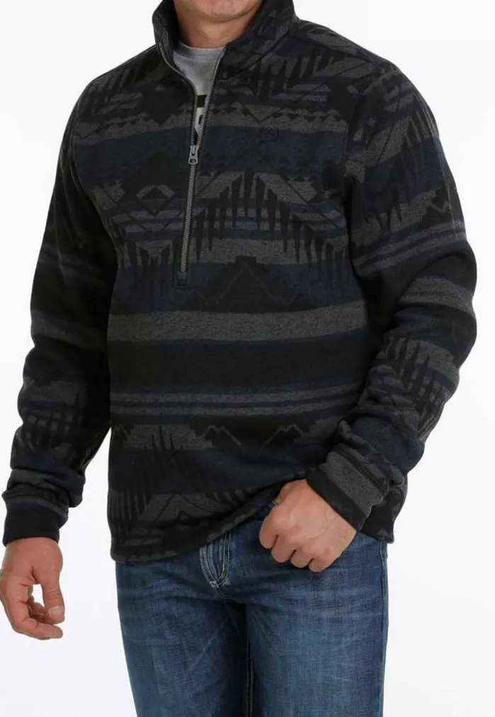 Cinch Mens Aztec Zip Pull Over