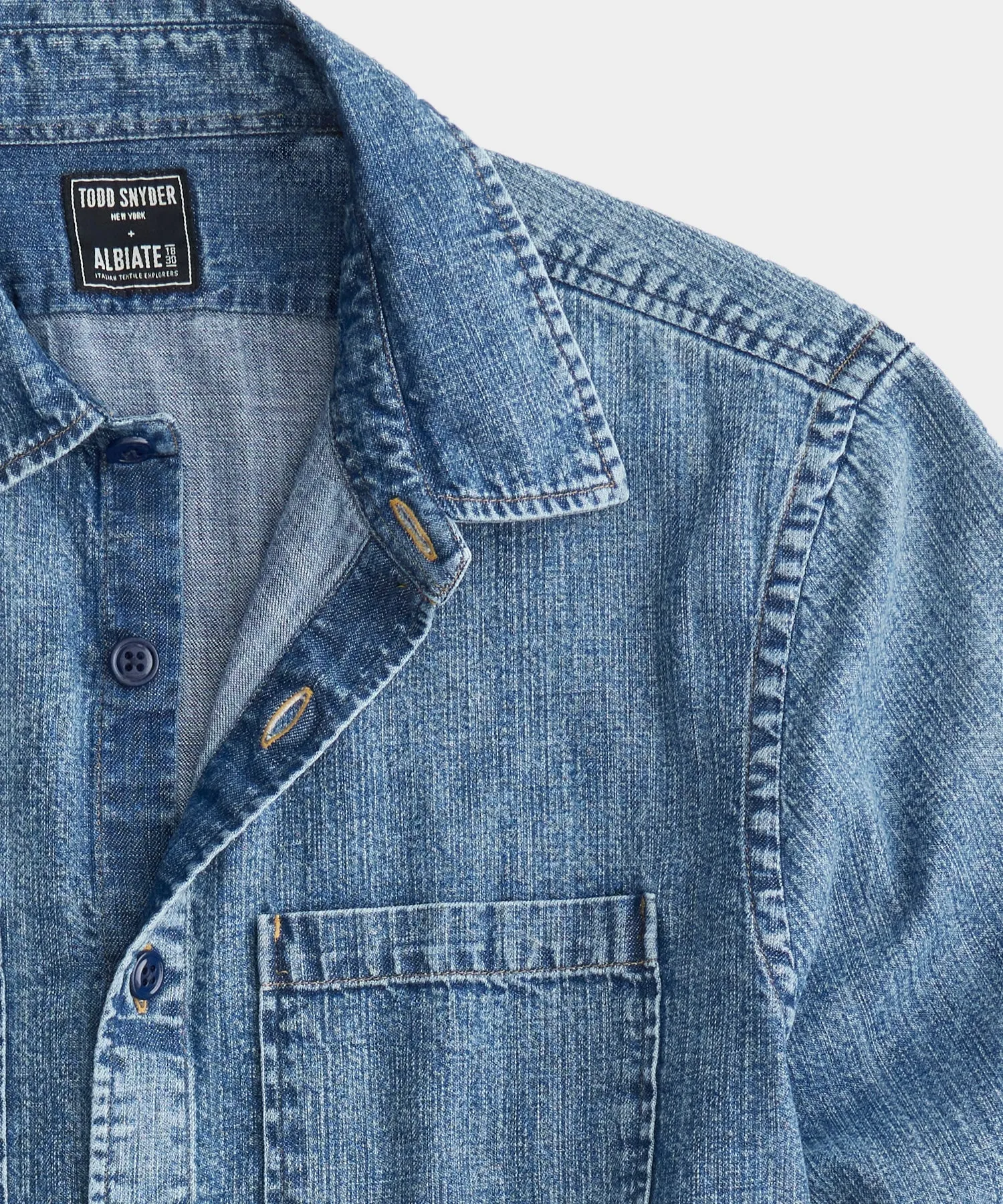 Classic Fit Italian Denim Overshirt